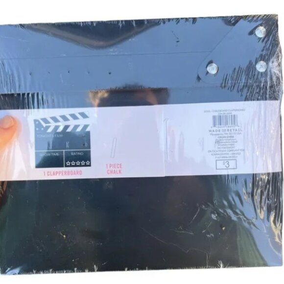 Movie Night Clapperboard Chalk Clapboard Cut Scene LA Hollywood Film TV Tik Tok - Picture 3 of 3